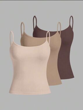 NEW 3pc Nude/Neutral Tank Tops